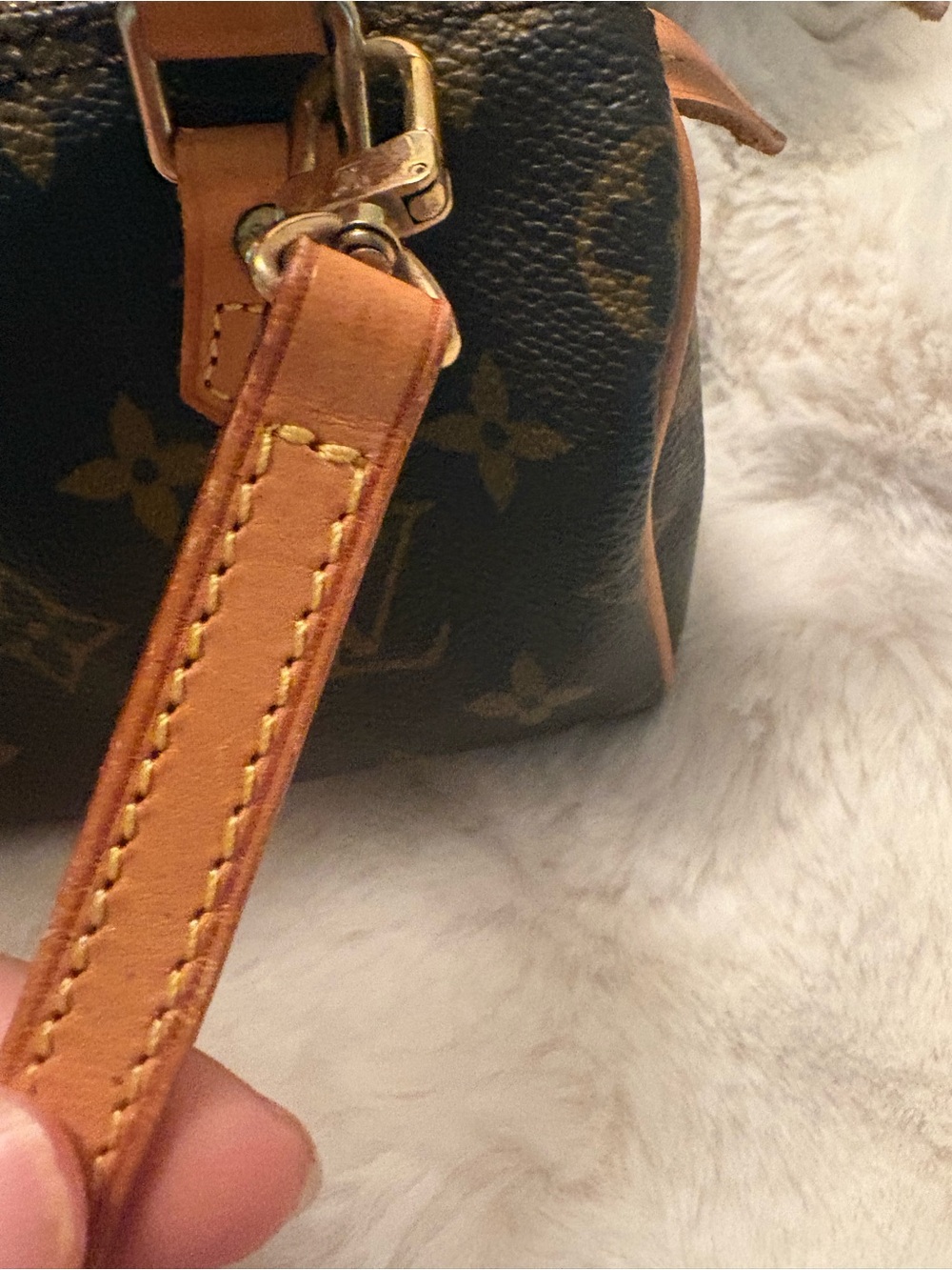 Louis Vuitton Brown and Tan Monogram Nano Bag - Picture 9 of 16